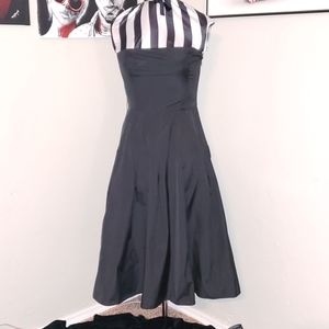 BCBG LBD strapless black full dress